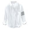 Camisa de Manga Larga para Hombre de Otoño, Marca de Moda, Casual, para Bar, Moda Juvenil, Combinable, Top Holgado, Chaqueta Cárdigan