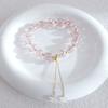 Pulseira de Cristal Fresca de Verão com Design de Nicho para Mulheres, Linda e Ethereal com uma Aura Flutuante~ Gipsofila