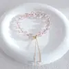 Original 0.8mm Pedra de Cristal Grande Multifacetada Estilo Chinês Étnico Dinastia Han Pulseira Combinando Não Desbota Fornecimento Atacado
