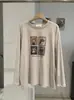 KEKEZOON Camiseta de Manga Larga con Cuello Redondo y Estampado de Gatos y Perros de Cuatro Diseños, Corte Holgado, de Longitud Media, Venta al por Mayor 9058