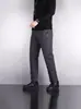 Pantalones largos casuales sueltos para hombre, gruesos, con forro polar cálido, resistentes al viento e impermeables, pantalones de algodón para uso en exteriores, pantalones deportivos de lana de cordero