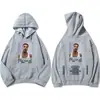 Rielles B Gira Mundial 2025 Sudadera con Capucha Estrella Nueva Manga Larga Invierno para Hombre/Mujer Sudadera con Capucha Moda Hip-Hop