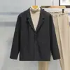 Chaqueta de Traje de Lana para Hombre Primavera y Otoño Estilo Elegante Ligero Maduro Abrigo de Lana Engrosado Estilo Coreano Traje Casual