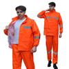 Impermeable Reflectante Naranja Dividido Patrulla Ferroviaria Amarillo de Seguridad Trabajador de Saneamiento Impermeable de Protección para Tormentas al Aire Libre Traje de Pantalones de Lluvia