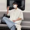 Nova camisa casual charmosa estilo chinês para homens, nova jaqueta de alta qualidade de manga curta para o verão de 2026, camisa versátil de seda gelada com toque fresco