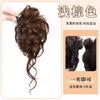 Cabeça de almôndega peruca aperto filha flor botão galinha ninho envoltório de cabelo bobina de cabelo bun simulação de cabelo novo chinês peruca anel de cabelo