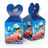 Caja de dulces con estampado de dibujos animados para decoración de fiestas infantiles, caja de refrigerios, caja de embalaje variada, caja de manzana, 6 piezas