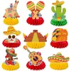 Decoraciones para Fiesta Temática de Carnaval Mexicano FIESTA Centros de Mesa de Panal Mundial