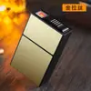 Nuevo Encendedor Creativo con Estuche para Cigarrillos Integrado Alta Tecnología Alto Valor Recargable Todo en Uno Estuche para Cigarrillos Venta al por Mayor Transfronterizo