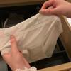 Ropa interior ultrafina de seda de hielo sin costuras ~ de secado rápido, cómoda, pequeña, fresca, linda, para niñas nacidas con cintura suave en verano
