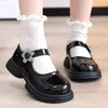 Zapatos Pequeños de Piel para Niñas 2026 Primavera/Otoño Nuevo Estilo Niños Suela Suave Cómodos Zapatos de Princesa para Actuación Zapatos de Una Sola Pieza Niños Grandes Estilo Escolar