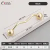 Manija de Cajón de Aleación de Zinc Estilo Francés, Manija de Puerta de Gabinete, Manija de Puerta de Armario, Herraje Minimalista de Lujo Ligero de un Solo Agujero