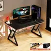 Escritorio Habitación Mesa E-sports Mesa de Estudio Escritura Mesa de Computadora con Orificio para Cables Escritorio Ampliado Mesa Engrosada Reforzada
