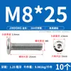 Tornillo Hexagonal de Acero Inoxidable 304 para Muebles, Cabeza Plana Grande, Borde Invertido, Tornillo de Cabeza Redonda, Perno de Borde Invertido