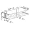 Estante de Almacenamiento para Inodoro Simple sin Perforaciones Organizador de Almacenamiento para Baño Estante Portarrollos de Papel Higiénico Encima del Tanque de Agua Estante para Inodoro