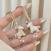 Boas Notícias! Nova Colar Pingente Cavalo Colorido Esmaltado Imitação Estilo Chinês para Mulheres, Corrente Doce para Suéter Outono e Inverno para o Ano de Nascimento