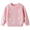 Suéteres Hechos a Mano con Corazones Europeos y Americanos para Niños y Niñas Otoño e Invierno, Ropa Interior de Punto para Bebés Navidad Cumpleaños Venta al por Mayor