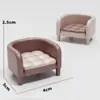 Mini Artificial DIY Miniatura Emenda Geladeira Café Chá de Leite Sofá Móveis Balcão Frutas Acessórios Série