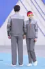 Ropa de protección laboral de doble capa ropa de trabajo ropa de trabajo para hombre ropa de trabajo personalizada resistente al desgaste resistente a la suciedad conjunto de ropa de trabajo de primavera y otoño bordado estampado logo