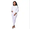 Roupas Sexy Femininas Europeias e Americanas Mais Vendidas da Amazon, Conjuntos Esportivos Populares de Outono e Inverno de Cor Sólida com Mangas Longas e Calças Compridas