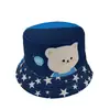 Sombrero de Pescador para Niños Verano Nuevo Sombrero de Sol Estampado de Dibujos Animados Sombrero de Excavador Sombrero de Sol para Bebé Venta al por Mayor T494
