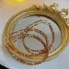 Nuevo Estilo Celebridad de Internet Transmisión en Vivo Mismo Estilo Pulsera de Cristal Arena Natural para Mujer ins Nicho Simple Elegante Pulsera para Novia