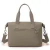 Bolsa de ombro feminina transfronteiriça de grande capacidade, bolsa de mão de nylon multicamadas moderna e versátil, bolsa tiracolo simples e leve