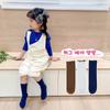Calcetines para niños primavera y otoño estilo coreano encaje rayas verticales calcetines de media pantorrilla calcetines de princesa para bebé niña Calcetines de media pantorrilla primavera y otoño NZ732