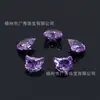 Nuevo Artículo Más Vendido Forma de Cabeza de Gato Corte Flor de Hielo Circonita 7*8mm Forma de Cabeza de Gato Fondo Puntiagudo Súper Brillante Corte Flor de Hielo Piedra Suelta DIY