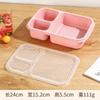 Lancheira japonesa para viagem transfronteiriça, grande capacidade, portátil, para áreas externas, em formato de caixa de plástico, canudo de trigo, lote de fábrica