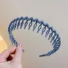 Diadema ondulada invisible sin costuras de corona alta para mujer, adecuada para uso diario, diadema que no aprieta, pinza para el pelo para lavarse la cara, accesorio para el pelo
