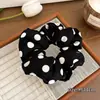 Diadema de Esponja Retro Francesa de Puntos Blancos y Negros para el Cabello, Cuerda Elástica para Recoger el Cabello de Mujer, Diadema Elegante, Nuevos Accesorios para el Cabello 2026