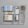 Caja de Almacenamiento de Plástico Transparente para Escritorio Baño Dormitorio Almacenamiento de Cosméticos Oficina Multifuncional Comercio Exterior Venta al por Mayor Transfronteriza