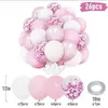 Set de Globos de Látex Transfronterizo de 12 pulgadas Globos Redondos con Lentejuelas Fiesta Niña Día de San Valentín Boda Globos para Fiesta