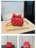 Bolso Cruzado Nuevo, Elegante y Sencillo 2025, Bolso Lindo de Princesa, Bolso Cuadrado Pequeño con Lunares y Moño en Bloques de Color, Bolso para Labial