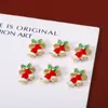 Venta al por mayor de fábrica joyería de aleación para arte de uñas parche de uñas copo de nieve diamante campana serie navideña pegatina para uñas