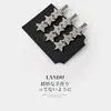 Pinza para el Cabello de Estrella de Cinco Puntas con Diamantes Brillantes para Mujer, Pinza Lateral de Alta Gama y Exquisita, Pinza para Flequillo, Pasador, Pinza de Pato, Accesorio para el Cabello, Tocado