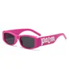 Moda Punk de Comercio Exterior Gafas de Sol con Marco Pequeño y Letras Hottie del Milenio Hip-Hop Divertidas Gafas de Sol de Gama Alta para Cara Pequeña para Mujeres