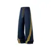 Pantalones Anchos de Rayas Retro Americanos para Hombres y Mujeres 2026 Primavera/Otoño Nuevos Holgados Versátiles Casuales Deportivos Largos