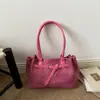 Bolsa de trabalho estilo coreano 2026, bolsa de trabalho nova de grande capacidade com textura feita de camurça fosca, bolsa baguette vintage de ombro único para usar sob o braço
