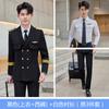 Traje de doble botonadura para hombre y mujer de otoño e invierno, ropa de actuación, uniforme de capitán de aviación, propiedad, ropa de trabajo de seguridad de hotel para hombre