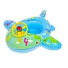 Nuevo Bote Inflable Engrosado con Forma de Avión, Asiento de Natación para Bebés y Niños Pequeños, Flotador de Natación de Rueda con Parasol