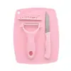 Faca de frutas conjunto de três peças faca de frutas de cerâmica tábua de corte descascador utensílio de cozinha melão Ralador conjunto de três peças
