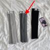 Diez calcetines rectos largos estilo jefe de tres líneas, otoño e invierno, calcetines de lana de punto hasta la pantorrilla, cubrepiernas, calcetines de felpa blancos