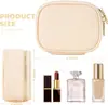 Estuche de Maquillaje Impermeable de Cuero PU Personalizado, Estuche de Maquillaje Compacto Impermeable para Maquilladores, Estuche de Maquillaje Conveniente con Espejo y Luz