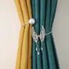2026 Novo Olho de Gato Borboleta Francês Leve Luxo Argola de Primavera Prendedores de Cortina para Casa Quarto Sala de Estar Fivelas de Cortina Atacado