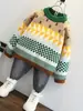 2231 Suéter Pulóver Infantil Otoño e Invierno Niños Nuevo Estilo 2022 Estilo Moderno Infantil Suéter Tejido Tops para Niños