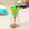Funil Dobrável Dispensador Telescópico Grande Grau Alimentício Vazamento de Óleo Funil Pequeno Despejar Vinho Funil de Silicone para Despejar Óleo