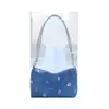 Bolso de Axila de Mezclilla para Mujer 2025 Nuevo Elegante Bolso de Mano Plegado Bolso de Hombro Bolso de Hombro de Lona con Estampado de Moda