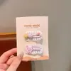 Presilhas de Cabelo Fofas para Meninas, Presilhas Laterais para Bebês, Acessórios de Cabelo de Renda, Presilhas de Tecido com Ursinhos Cartoon, Enfeites de Cabelo que Não Danificam, Presilhas para Franja